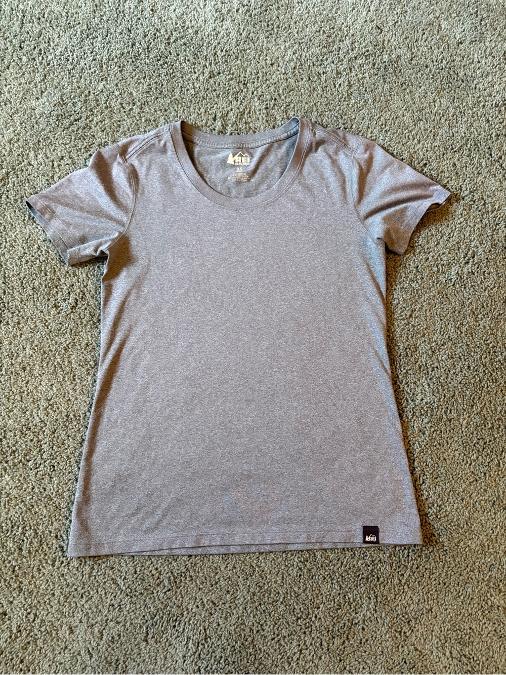 REI Co-op Gray Short Sleeve Shirt Womens Size XS Hiking Outdoor Athletic